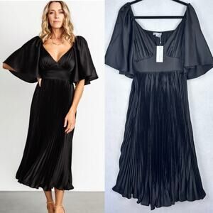 vivaldi smocked velvet midi dress Vivaldi Smocked Velvet Midi Dress Baltic Born
